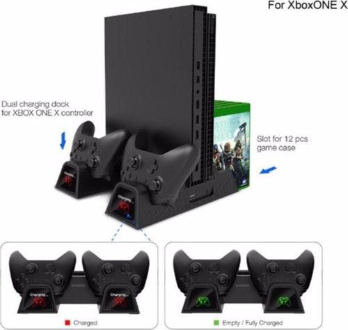Xbox One S/X Çok Fonksiyonlu Soğutma Standı Led Göstergeli Fanlı Şarj Stand