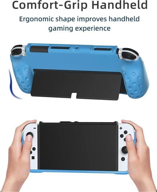 Nintendo Switch Oled El Destekli Grip Tasarımlı Koruyucu Silikon Kılıf