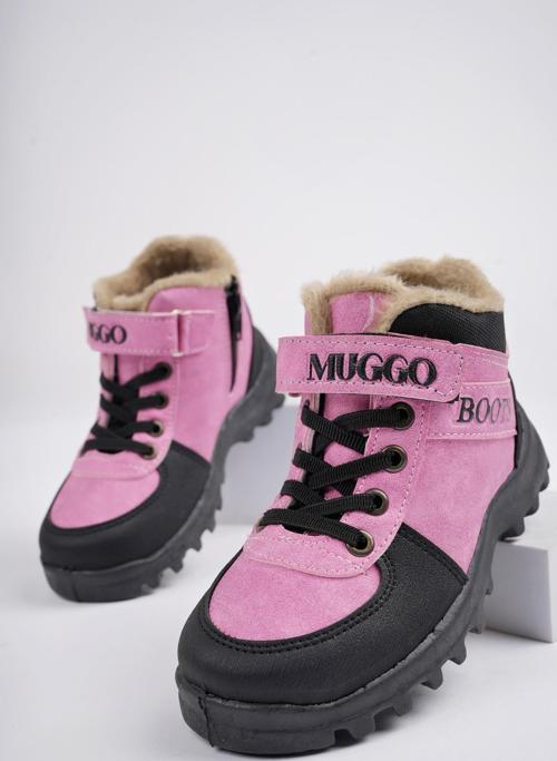 TRUDY Garantili Soğuğa Dayanıklı Kürklü Cırtlı ve Bağcıklı Çocuk Bot