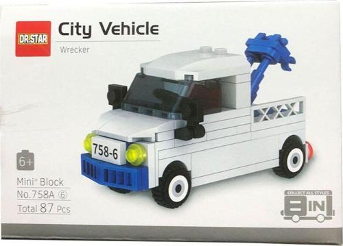 Lego Benzeri Mini Bloklar - City Araçları Serisi - Yıkıcı - 87 Parça
