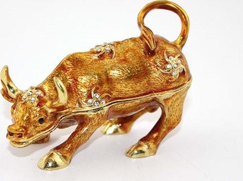 Taşlı Tekli Boğa Biblo