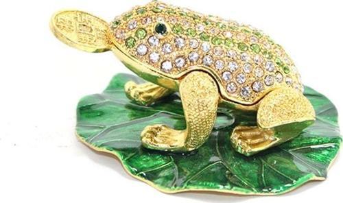 Taşlı Tekli Kurbağa Biblo