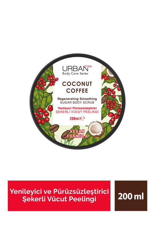 Coconut Coffee Yenileyici ve Pürüzsüzleştirici Peelingli Vücut Peeling 200 ml-Vegan