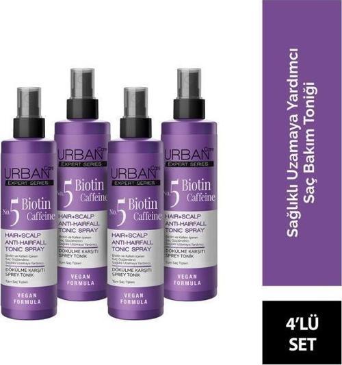 Expert Biotin ve Kafein Dökülme Karşıtı Saç Toniği 200ML X 4-Vegan-Hızlı Uzamaya Yardımcı