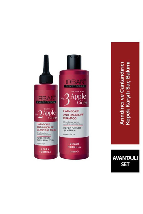 Expert Elma Sirkesi 350ML Şampuan+Tonik-2Lİ SET