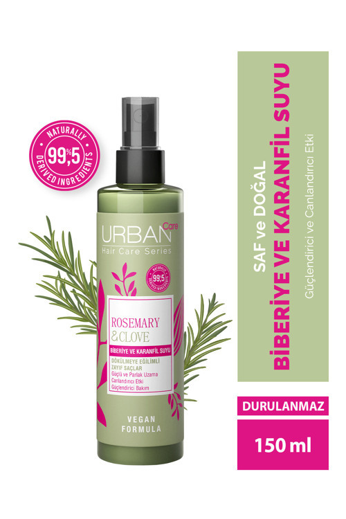 Rosemary & Clove Biberiye ve Karanfil Suyu % 99.5 Doğal ve Saf 150 ML