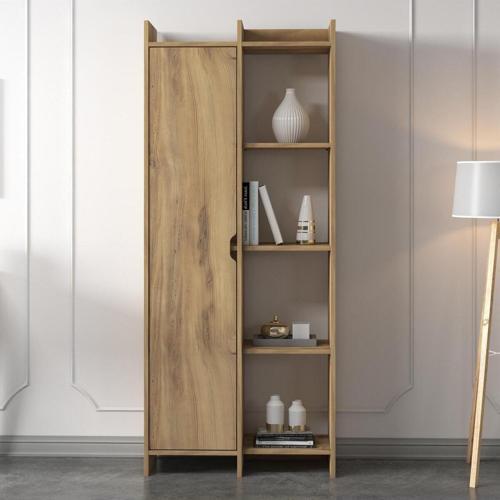 Offer Çok Raflı, Tek Kapaklı Kitaplık Kilim - 180 Cm, Ev-Ofis, Kütüphane