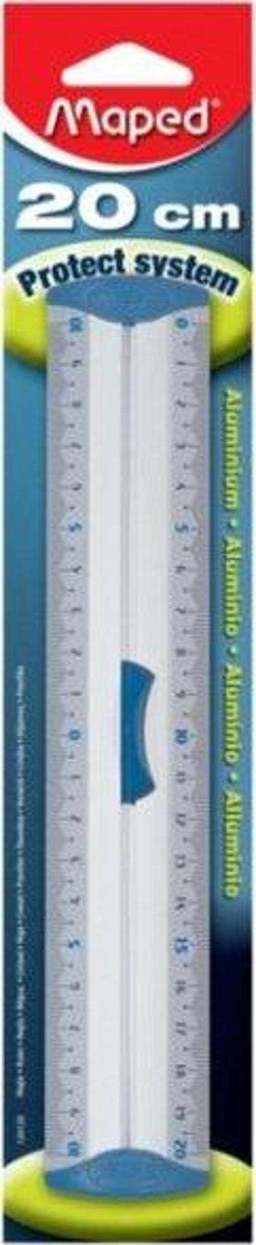 20 cm Alüminyum Çift Desimetre Cetvel 120120