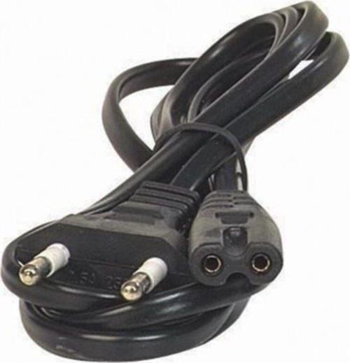 Güç Kablosu Notebook Laptop Adaptör Elektrik Kablosu Çift 2 Oluklu Girişli Güç Kablosu
