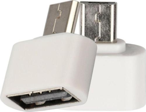 Mikro Usb Otg Dönüştürücü Çevirici Adaptör - Beyaz