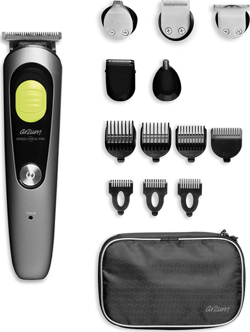 AR5211 Speed Force Pro 12 in 1 Erkek Bakım Seti - Gri