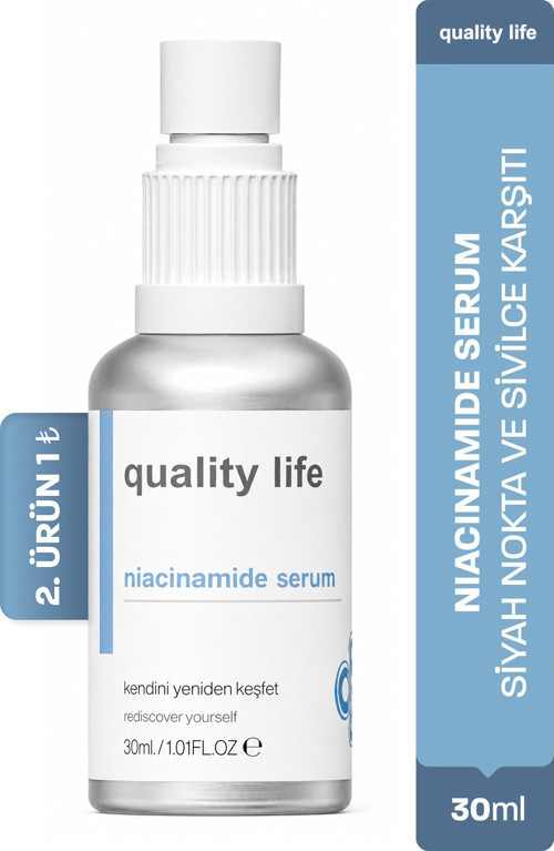 10% Niacinamide Cilt Serumu Gözenek Sıkılaştırıcı 1% ZinC Leke Akne Sivilce Sebum Karşıtı Serum