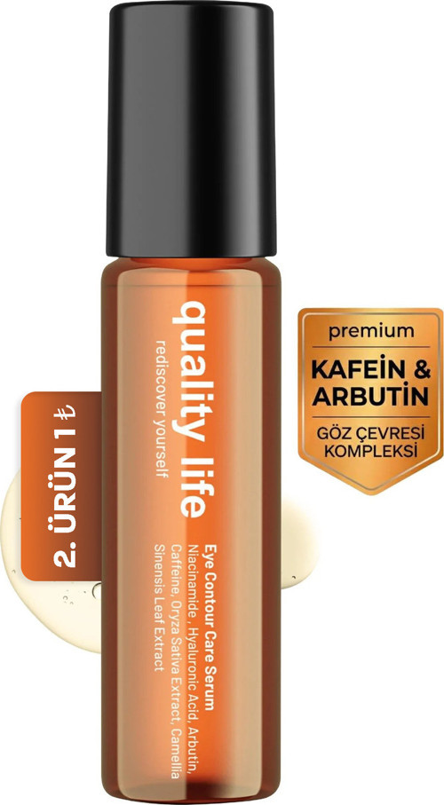 Göz Altı Serumu Morluk Aydınlatıcı Nemlendirici Göz Çevresi Serumu Arbutin Roll-on 10 ml