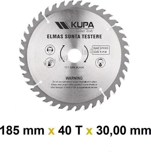 Ahşap Sunta Elmas Testere 185 mm X 40T X 30 mm.