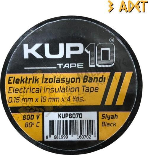 Elektrik İzole Bandı Siyah - 3 Adet