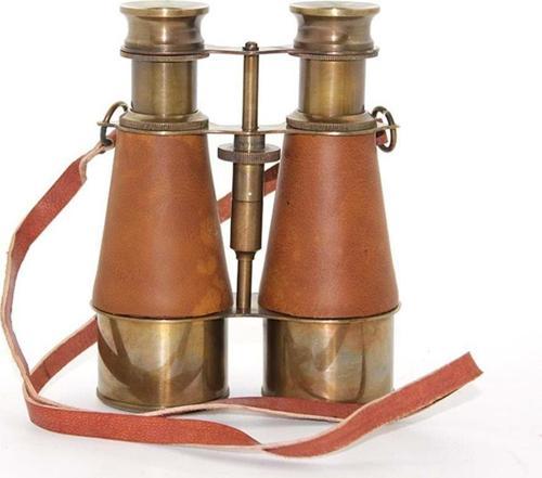 Pirinç Deri İşlemeli Dürbün