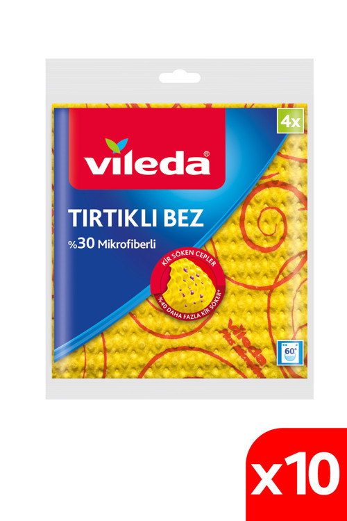 10 Paket 4’lü %30 Mikrofiberli Mutfak Bezi