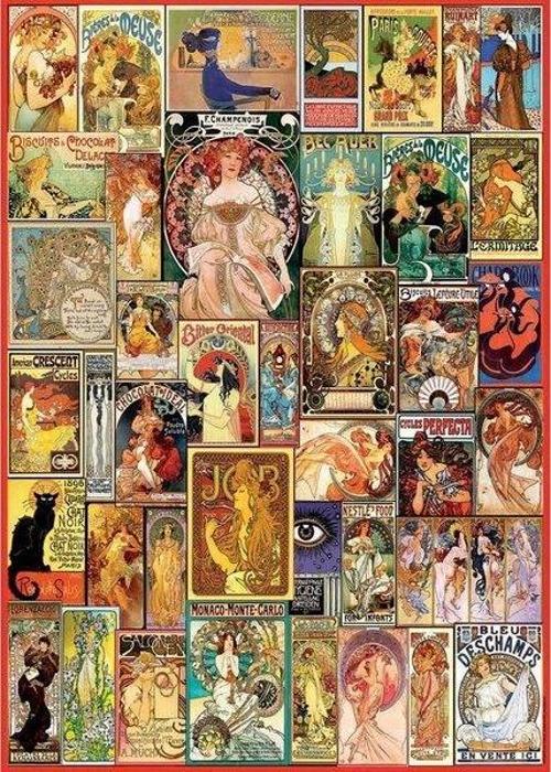 1000 Parça Kolaj Art Nouveau