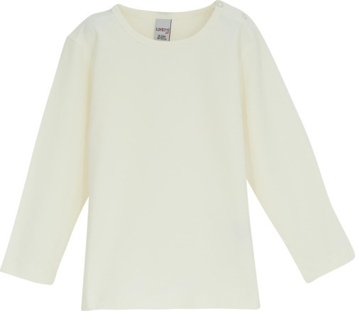 Ekru Basic Kışlık Çıtçıtlı Uzun Kollu Bebek Tişört