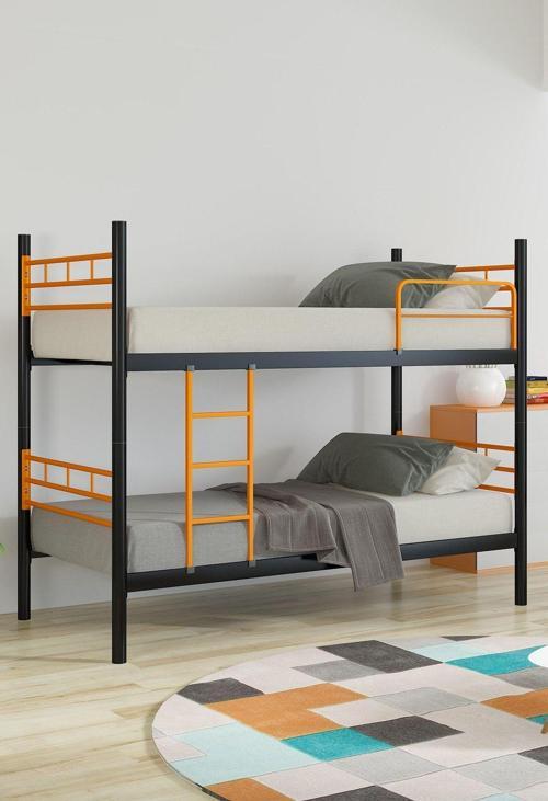 Ranza, Mete 209 Metal Ranza + Basic Full Ortopedik Yatak Seti 90x190 cm