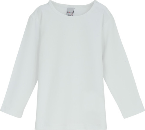 Beyaz Basic Kışlık Çıtçıtlı Uzun Kollu Bebek Tişört