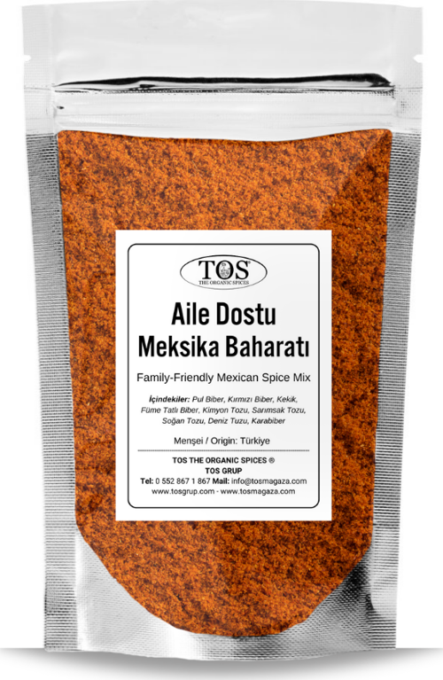 Aile Dostu Meksika Baharat Karışımı 250 gr Family-Friendly Mexican Spice Blend - Premium Quality