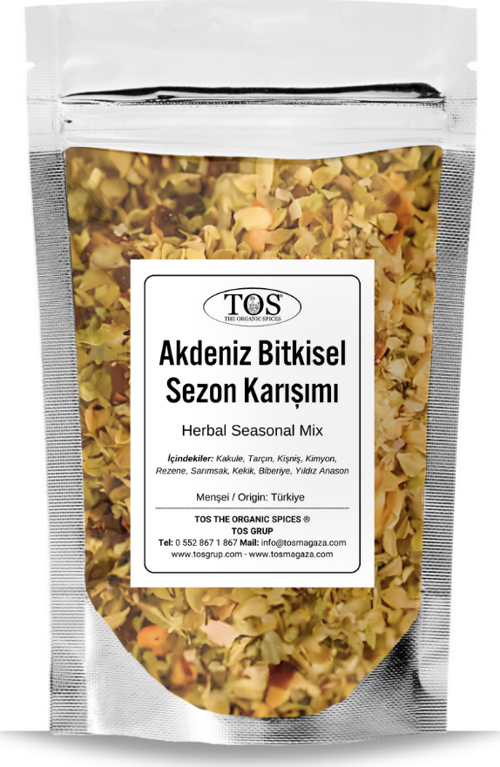 Akdeniz Bitkisel Sezon Karışımı 500 gr Mediterranean Herb Seasoning Blend - Premium Quality