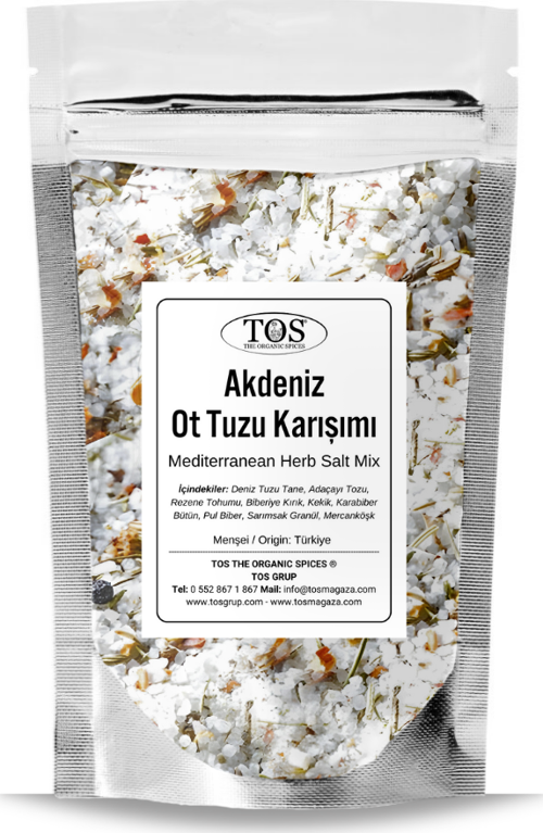 Akdeniz Ot Tuzu Karışımı 250 gr Mediterranean Herb Salt Blend - Premium Quality | Baharat Karışımı
