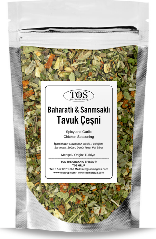 Baharatlı - Sarımsaklı Tavuk Çeşni 500 gr Spicy Garlic Chicken Seasoning - Premium Quality