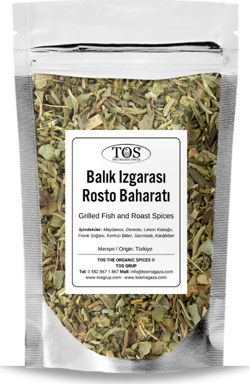 Balık Izgarası ve Rosto Baharatı 100 gr Grilled Fish and Roast Spice - Premium Quality
