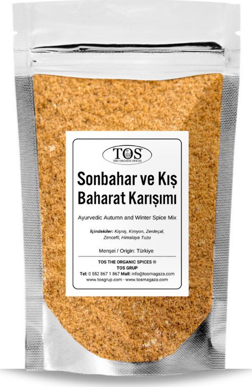 Ayurveda Sonbahar ve Kış Baharat Karışımı 250 gr (1. Kalite) Mevsimlerin Lezzet Dokunuşu