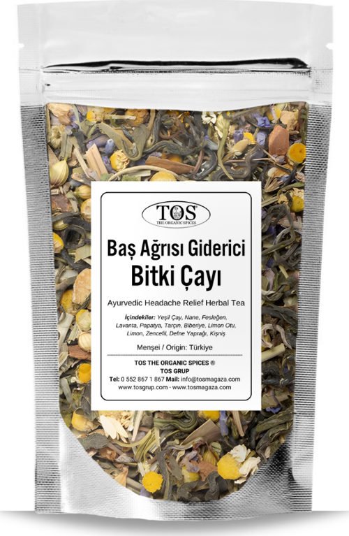 Ayurvedik Baş Ağrısı Giderici Bitki Çayı 40 gr (1. Kalite) Ayurvedic Headache Relief Herbal Tea
