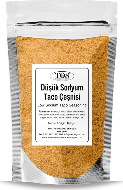 Az Tuzlu Taco Çeşnisi 250 gr Low Salt Taco Seasoning - Premium Quality | Baharat Karışımı