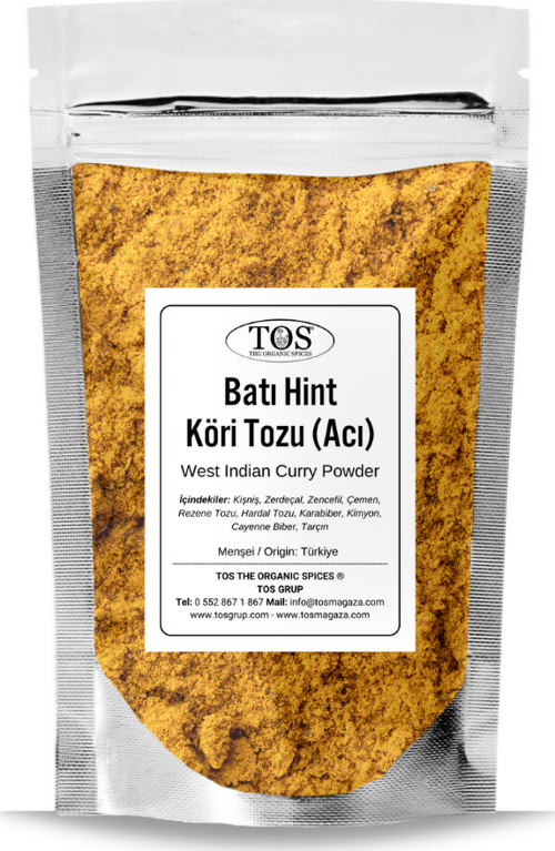 Batı Hint Köri Tozu 100 gr Acı - West Indian Curry Powder (Hot) - Premium Quality | Baharat Karışımı