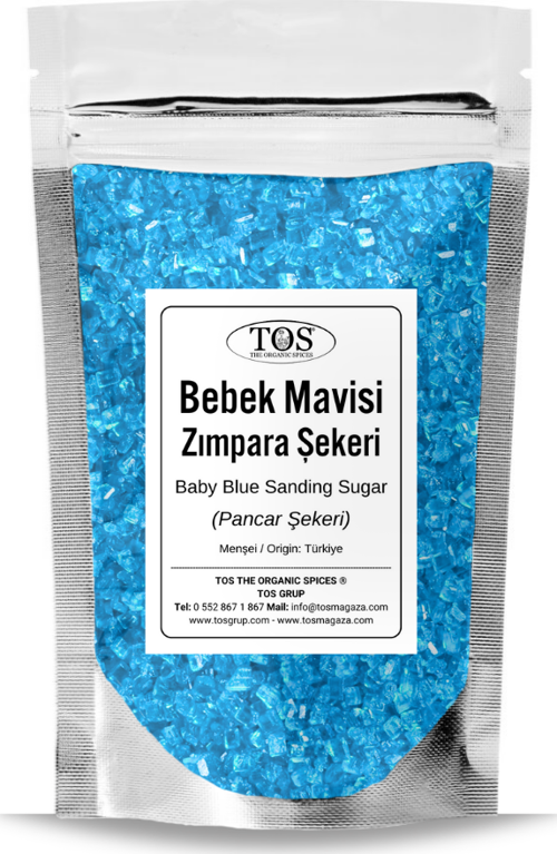 Bebek Mavisi Zımpara Şekeri 250 gr Baby Blue Sanding Sugar