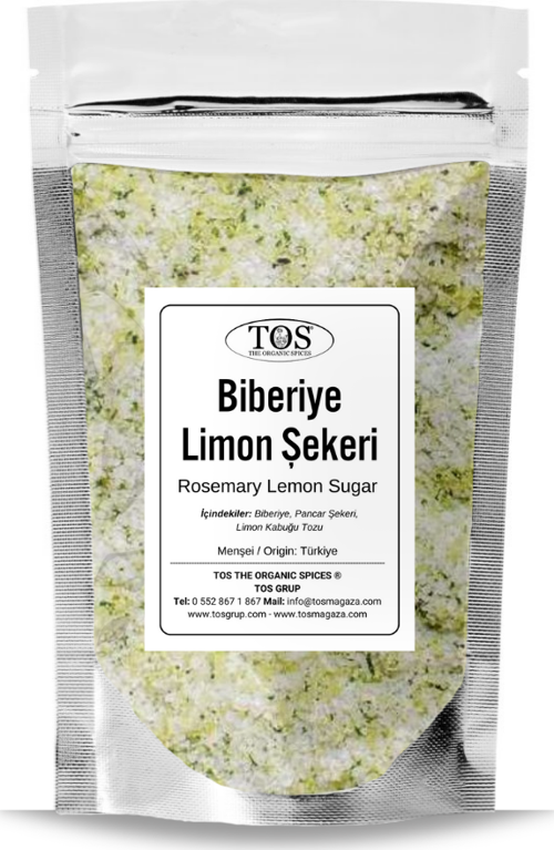 Biberiye Limon Şekeri 250 gr (1. Kalite) Rosemary Lemon Sugar
