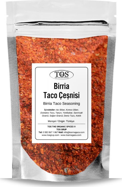Birria Taco Çeşnisi 500 gr Birria Taco Seasoning - Premium Quality | Baharat Karışımı