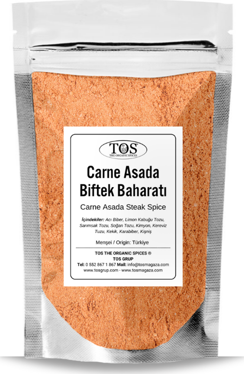 Carne Asada Biftek Baharatı 500 gr Carne Asada Steak Spice - Premium Quality | Baharat Karışımı