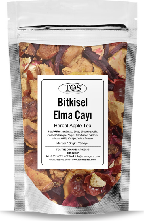 Bitkisel Elma Çayı 250 gr (1. Kalite) Herbal Apple Tea