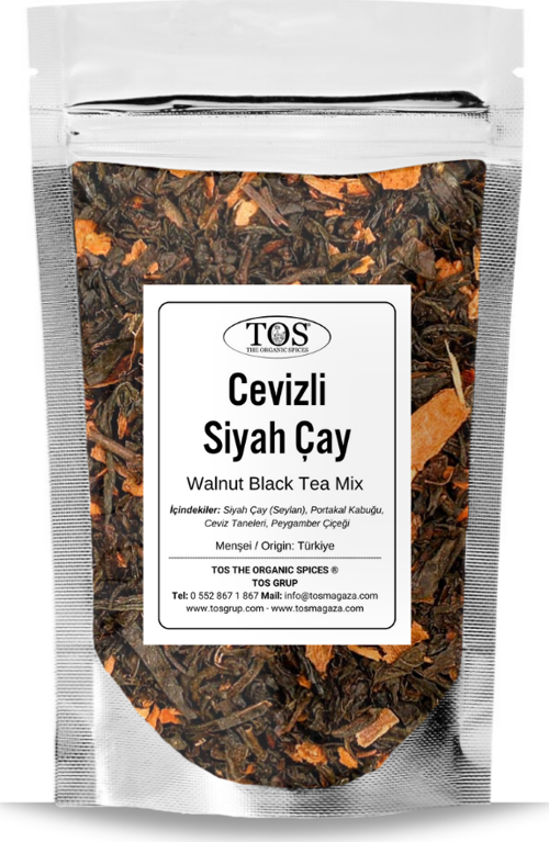Cevizli Siyah Çay Karışımı 40 gr (1. Kalite) Walnut Black Tea Blend