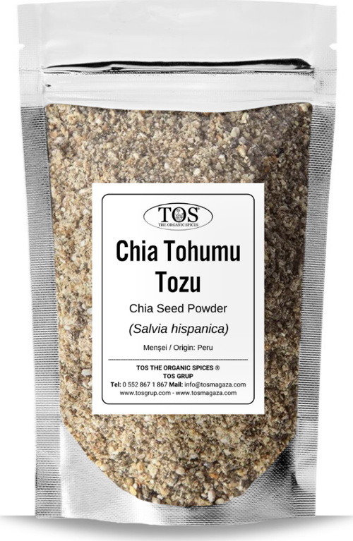 Chia Tohumu Tozu 100 gr (1. Kalite) Salvia hispanica / Ground Chia Seeds