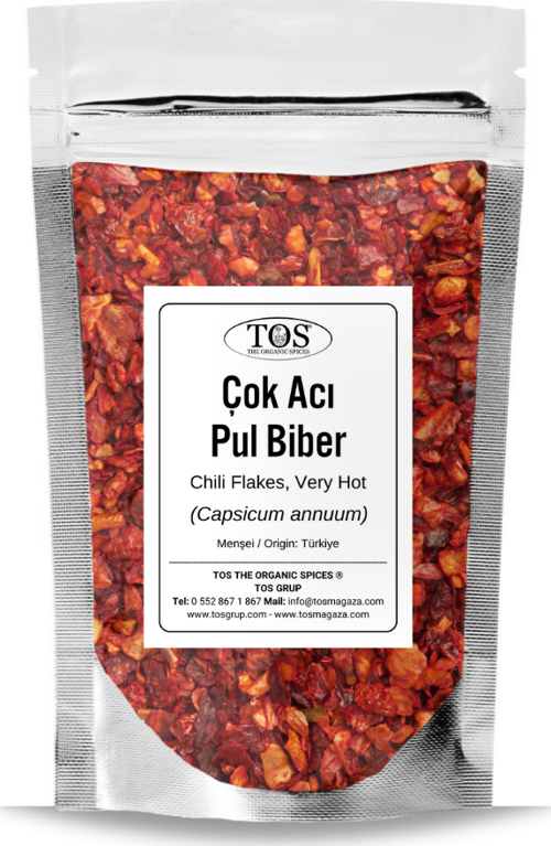 Çok Acı Pul Biber 100 gr (1. Kalite) Capsicum annuum / Extra Hot Chili Flakes