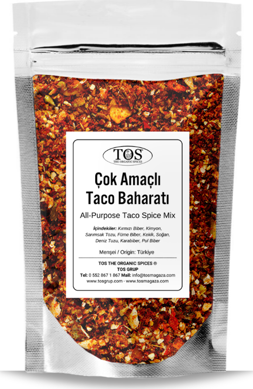 Çok Amaçlı Taco Baharat Karışımı 500 gr All-Purpose Taco Spice Blend - Premium Quality