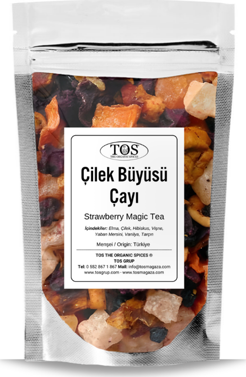 Çilek Büyüsü Çayı 250 gr (1. Kalite) Strawberry Magic Tea
