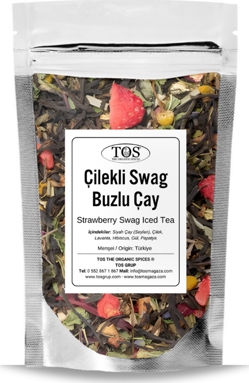 Çilekli Swag Buzlu Çay 250 gr (1. Kalite) Strawberry Swag Iced Tea