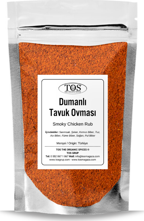 Dumanlı Tavuk Ovması 500 gr Smoky Chicken Rub - Premium Quality | Baharat Karışımı