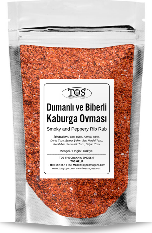 Dumanlı ve Biberli Kaburga Ovması 500 gr Smoky and Peppery Rib Rub - Premium Quality