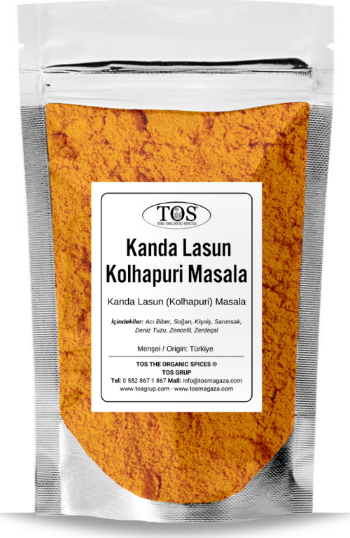 Ev Yapımı Kanda Lasun Kolhapuri Masala 500 gr Homemade Kanda Lasun Masala - Premium Quality