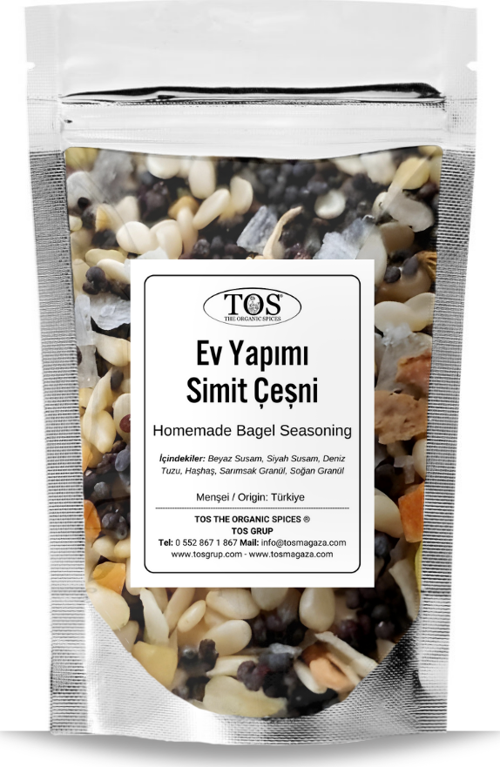 Ev Yapımı Simit Çeşni 250 gr Homemade Bagel Seasoning - Premium Quality | Baharat Karışımı