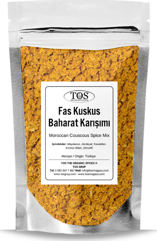 Fas Kuskus Baharatı 250 gr Moroccan Couscous Spice Blend - Premium Quality | Baharat Karışımı